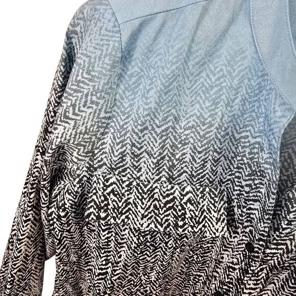 Calvin Klein Gradient Patterned Long Sleeve Shirt - Picture 2 of 7